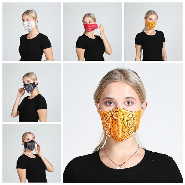 

5 styles floral printed mask personalized fashion dustproof breathable cotton mask washed outdoor soft protective masks dhl free