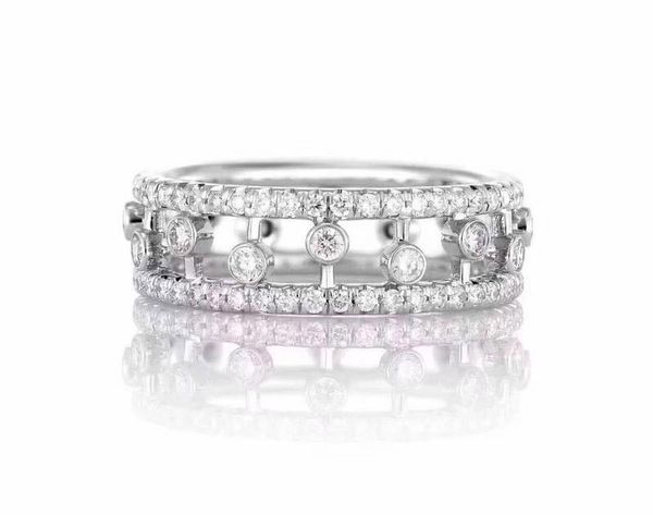 

Have stamps 925 sterling silver designer Diamond rings for lady Design womens Party Wedding engagement Luxury Jewelry for Couples