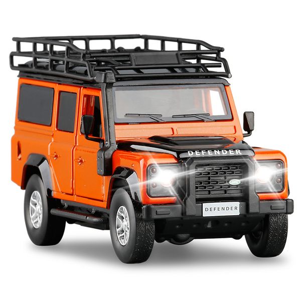 

jkm1/32 2010 land rover guard off-road vehicle six-door sound and light pull back metal car model toy car