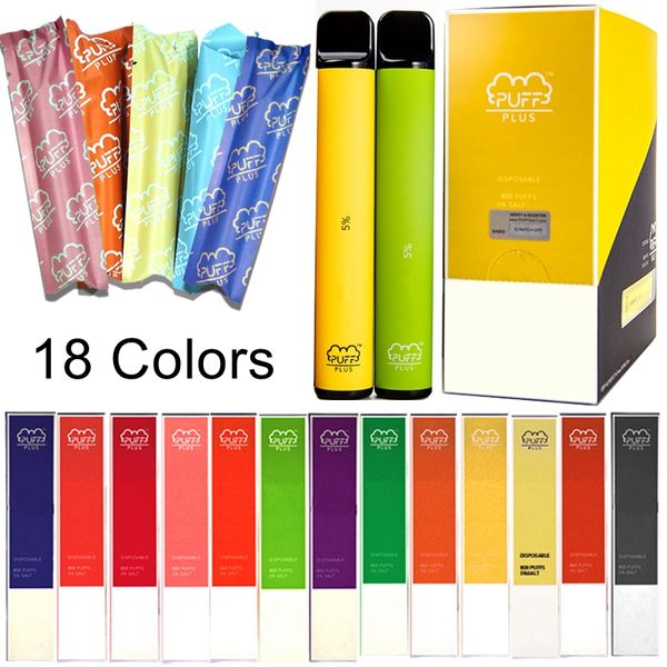 

Новый Puff Plus Одноразовые устройства Бобы Starter Kits Предварительно заполненные 3,2 мл Емкость 550mAh Батарея разряжена Vape ручки E сигареты Pod 14 цветов