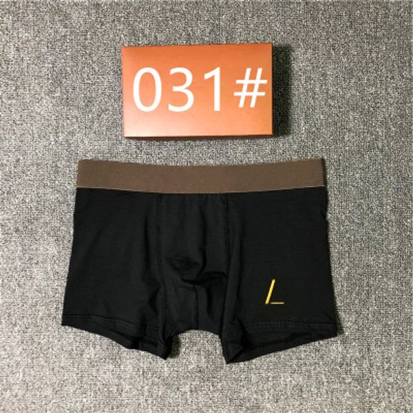 

summer men boxers 2020s new arrival mens casual underwear fashion underpants 6 colors size -2xl yf204154, Black;white