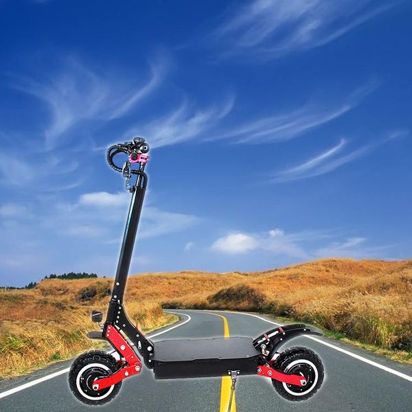 

11 inch for adults off road speed 100km/h maximum load 200kg scooter kick electric 71.4v 20ah battery, Silver;blue