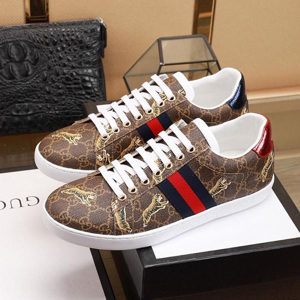 

vintage mens tigers sneakers mens shoes zapatos de hombre luxury comfortable autumn and winter footwears lace -up plus size luxury shoes, Black