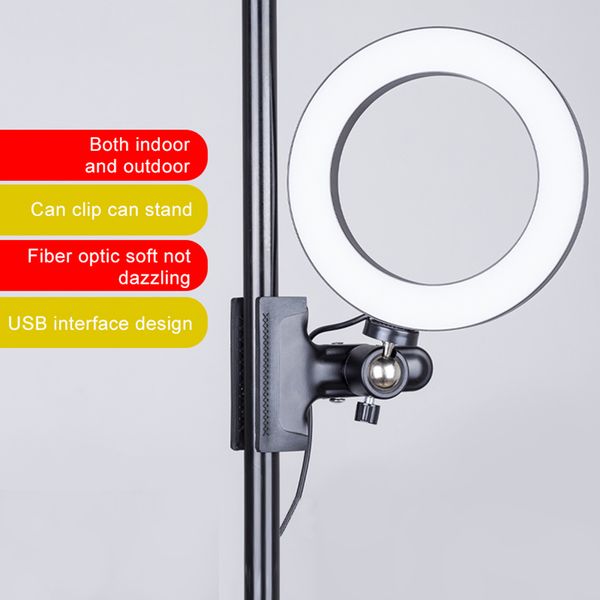 

ring light for youtube live streaming studio video led dimmable pgraphy lighting with usb cable