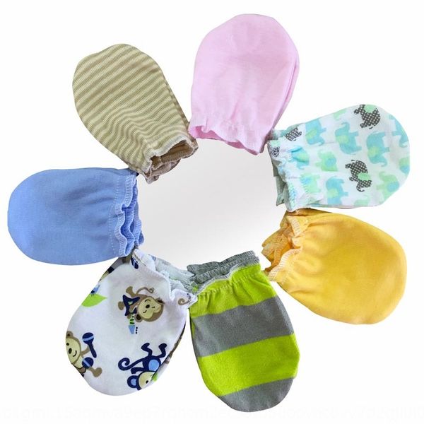 

anti-scratch printed baby protective baby products protective warm gloves warm gloves 3100, White