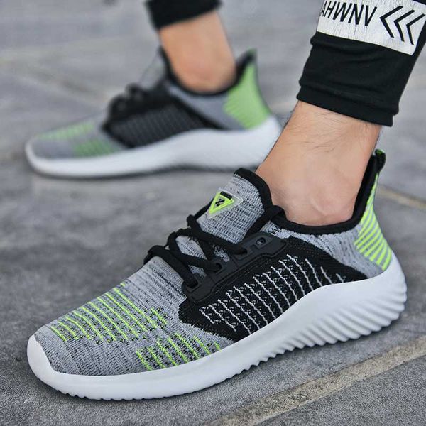 

новая мода мужчины кроссовки air mesh узелок мужская пару обуви дышащий легкий вес взрослого мужской обувь спорт мужчины