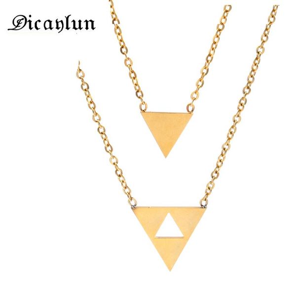 

dicaylun jewelry multi layer chain necklaces pendants for women jewellery making gold chain collares colar pingente sieraden, Silver