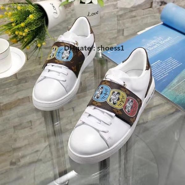 

21210j luxury men 's and women 's graffiti hand -painted casual sports shoes ,fashionable wild high -end couple banquet shoes ,s, Black