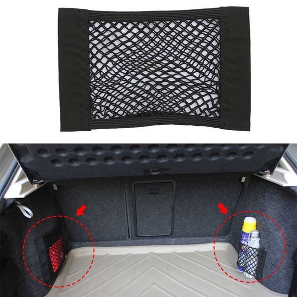 

1piece magic tape car trunk seat back mesh elastic pocket storage bag car seat side pocket gap slit pocket storage organizer