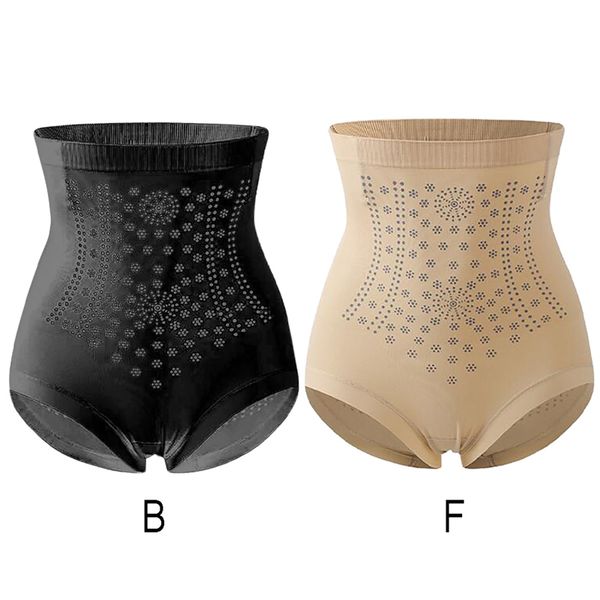 

women's panties high waist corset female solid color slimming fat burning body shaping pants, Black;pink