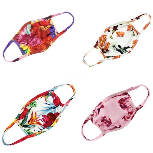 

outdoor party printing cat wolf mask fa masks spot anti pm2.5 cotton mout fa mask detacable mask + 2pcs filter#947, Black