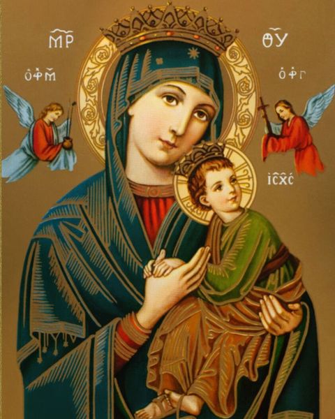 

virgin mary our lady of perpetual help catholic religious decor handcrafts /hd print oil painting on canvas wall art canvas 200719