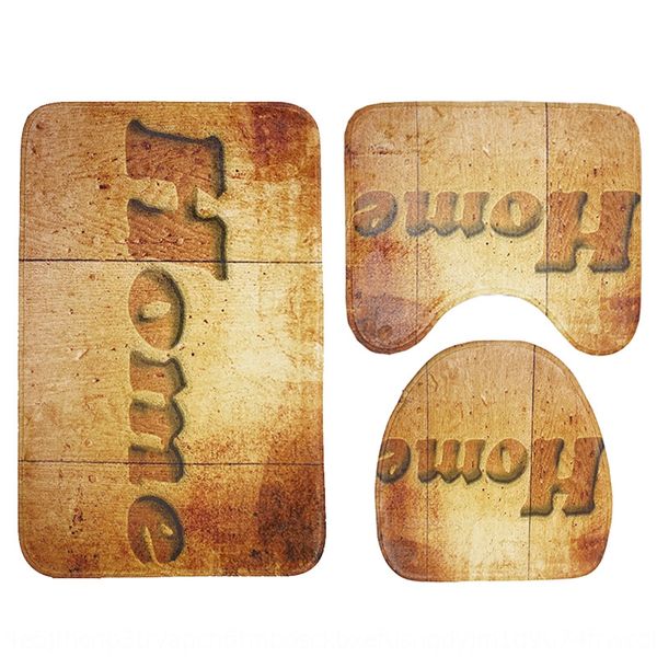 

горячая продажа кленовый лист дерева печататься туалет ковровое покрытие сиденье для унитаза из трех частей набор банный набор нескользящей