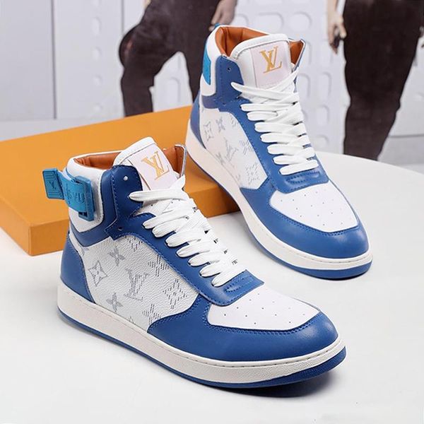 

men shoes fashion breathable zapatos de hombre athletic fitness outdoor sneakers with origin box rivoli sneaker boot casual mens shoes boots, Black