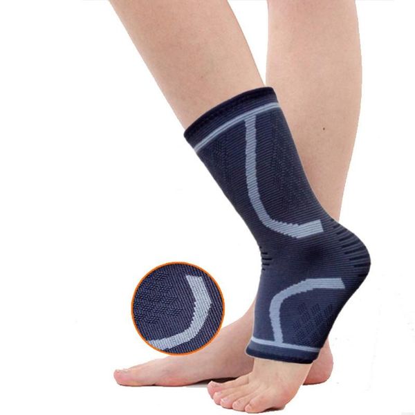 

1pair nylon sports ankle support brace waterproof durable non-slip skin-friendly ankle pad universal sports safety accessories, Blue;black