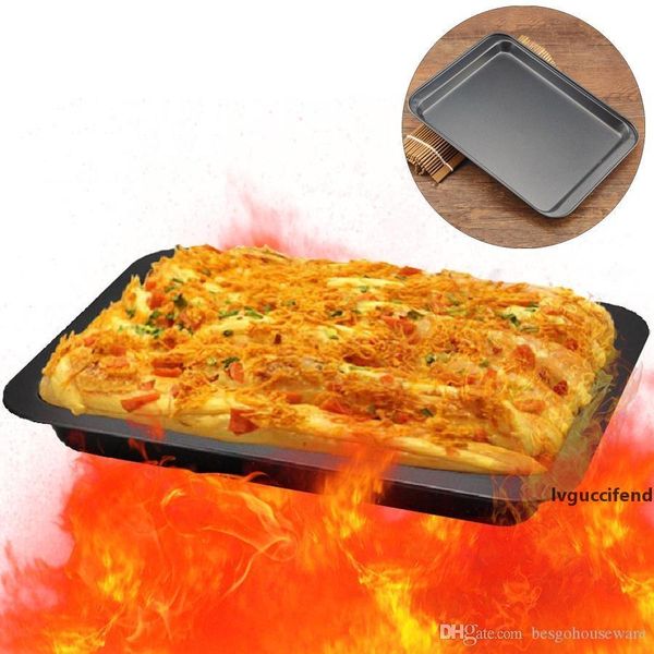 

24*18*2cm stainless steel baking pans gold black food grade baking dishes diy rectangular non-stick bread cake baking tray bh0642-2 tqq