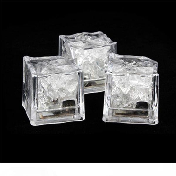 

LED Ice Cubes DIY Colorful Mini LED Party Lights Crystal Cube Water-Actived Light-up LED Glow Light Drinking Wine Wedding Party Decoration