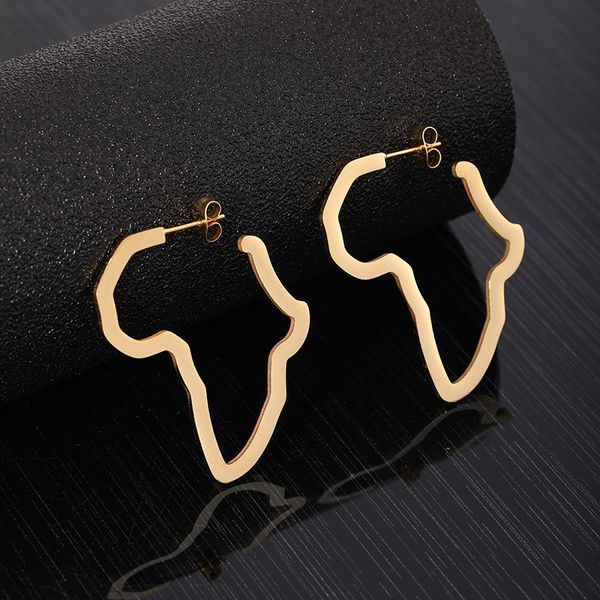

star hoop earrings stainless steel large african map triangle geometric gold silver hoop earrings for women girls