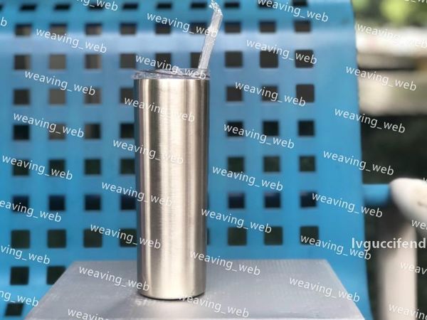 

skinny tumblers skinny mug 20ounce stainless steel straight cups insulated tumbler wine mug cup unique gift for woman 600ml by sea