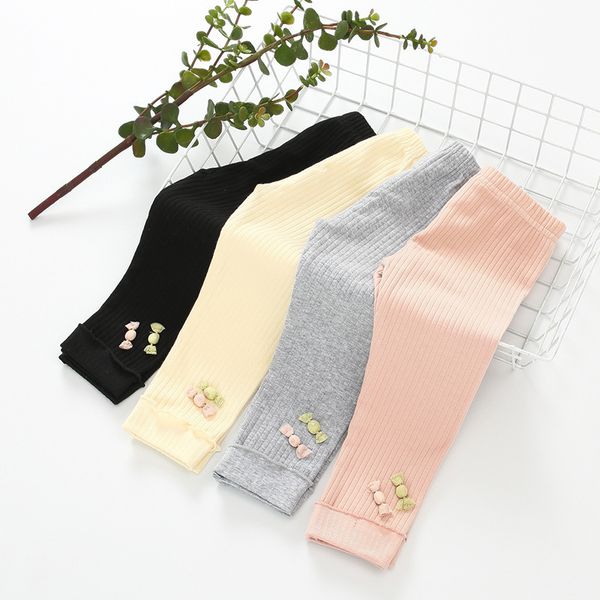 

kids designer clothes girls baby girls korean-style striped trousers 2020 spring new style all-match candy thin leggings for infants and you, Blue