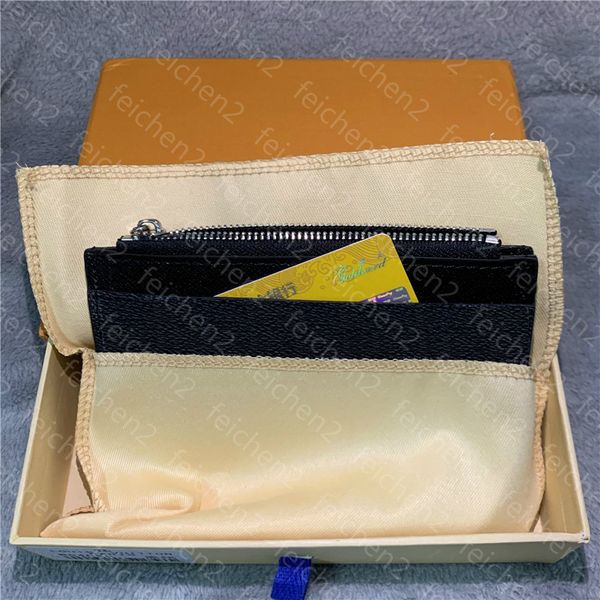 

credit card holder coin pouch zippy coin purse pocket classic men women fashion mini small wallet handy slim bank holders with box bag rhcq, Brown;gray