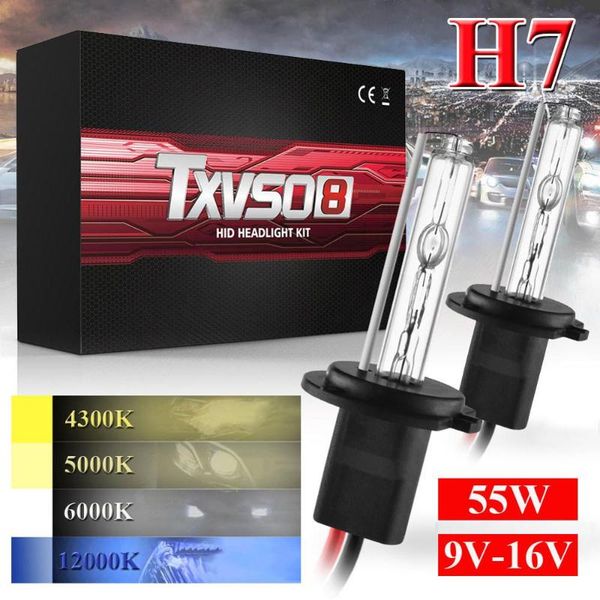 

2pcs h7 55w led car headlight car front bulb super bright white beam 4300k-12000k 12v modeling bulbs replacement