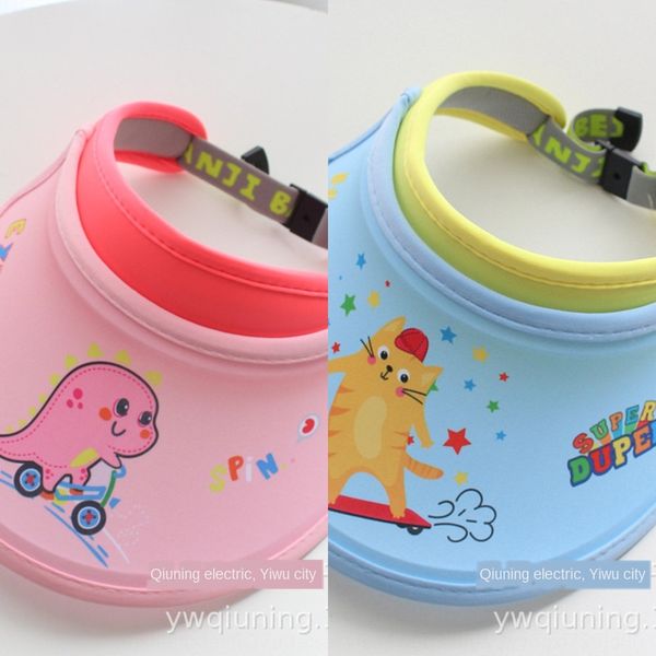 

детские мальчики и девочки, вс лето ребенок приморские карниза пустая верхние прохладная прохладная шляпа детской шляпа от солнца, Yellow