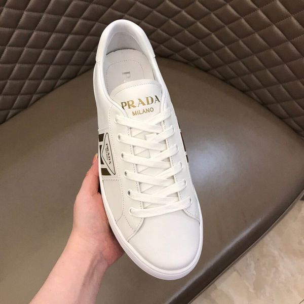 

fashion new avenue leather sneakers luxury men casual shoes designer men sneakers high-quality breathable men leather shoes fast delivery b3, Black