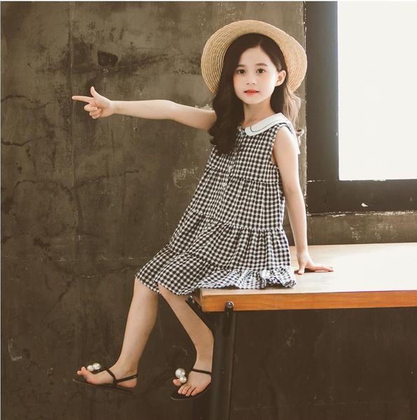 

girls skirt summer dress 2020 new children's clothing foreign dress summer net red big girl princess skirt a1, Red;yellow