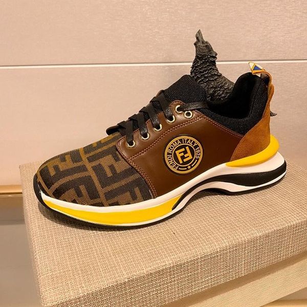 

043 men's designer casual sports shoes, fashion brand outdoor casual shoes, original box packaging fast delivery, Black