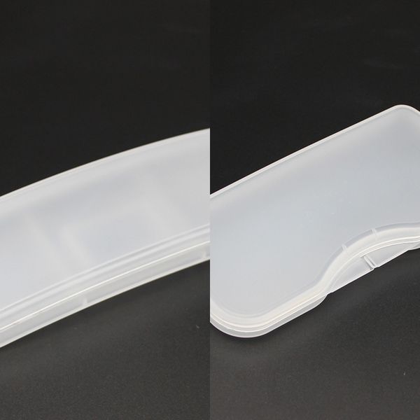 

polarized clip sun pressure resistant plastic plastic case case pvc glasses box white frosted glasses box, Blue