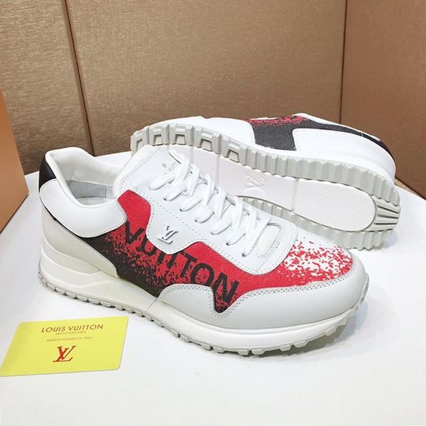 

luxury men sports shoes flats outdoor fashion sneakers breathable footwears trainers with original box chaussures pour hommes lace -up d, Black