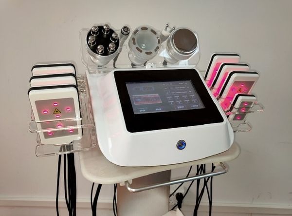 

new 6 in 1 spa salon face lift rf laser lipo cavitation slimming machine