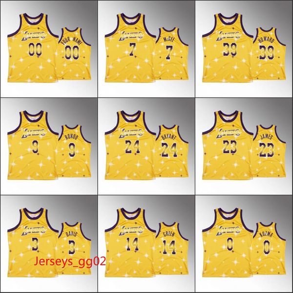 

los angeles lakers kobe bryant men lebron james dion waiters anthony davis airbrush knit nba gold custom jersey, Black