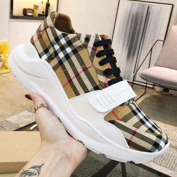 

mens shoes luxury outdoor breathable platform stylish shoes vintage check cotton sneakers fashion shoes for men zapatos de hombre fast ship