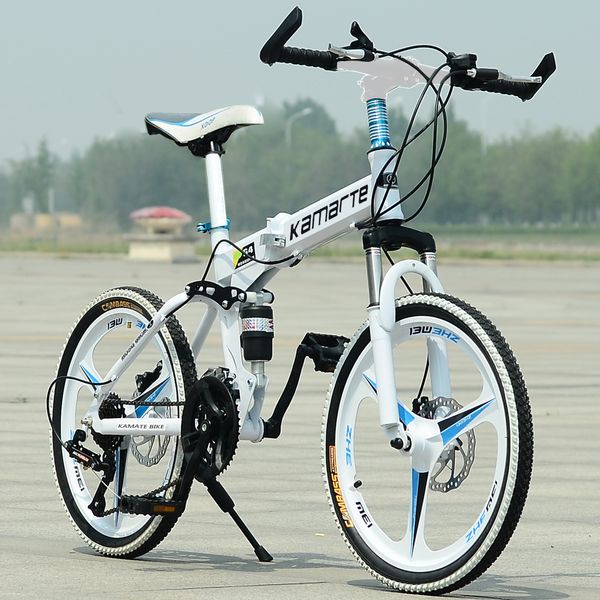 

authentic 26-inch 27-speed aluminum alloy anti-theft integrated wheel oil disc brake manned folding mountain bike