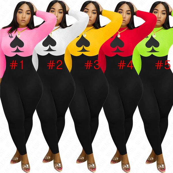 

дизайнер весна длинные рукава женщины комбинезон one piece ползунки брюки bodysuit luxury ladies комбинезоны party wear tight catsuits bouti, White