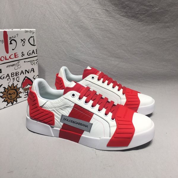 

2020 i7 leather lace-up fashion casual mens luxury designer shoes classic flat shoes mens sneakers original box, Black