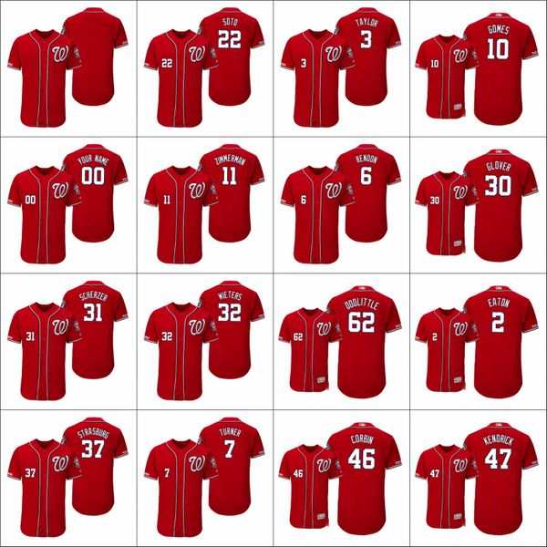 

washington nationals men #22 juan soto 7 trea turner 6 anthony rendon women youth alternate authentic flex base custom jersey, Black