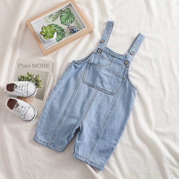 

xiaoyiming children's belt pants 2020 new summer clothes korean style boys and girls children's denim and shorts belt shorts, Blue