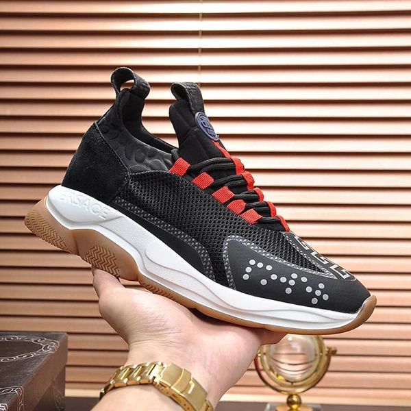 

cross chainer sneakers mens shoes fashion male sport comfortable running luxury shoes low plus size lace -up casual men shoes drop ship, Black