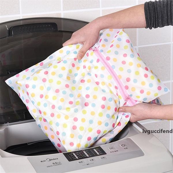 

care wash bags laundry bag washing machine special mesh bag lazy thick underwear bra laundry bag dot with zipper lz1658