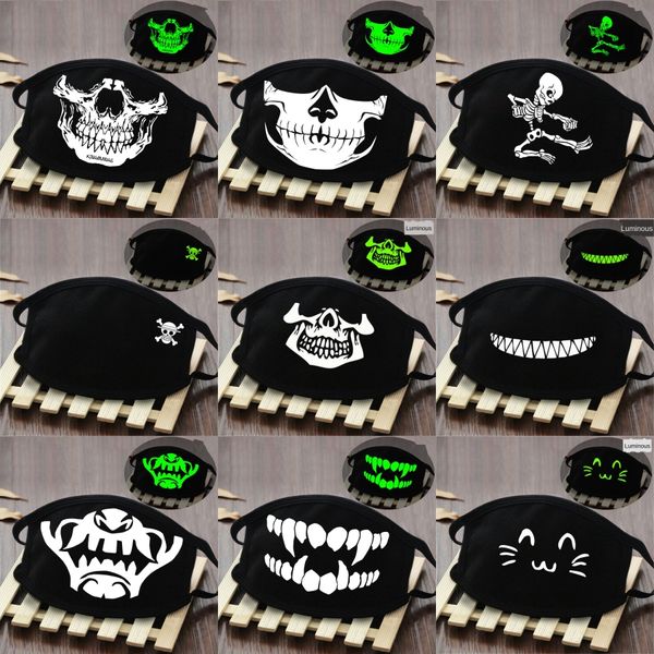 

2vlx3 outdoor sports neck printing style mask magic skull scarf half face multi-function bandana er skull scarf anti-uv cycling headwear##79, Black