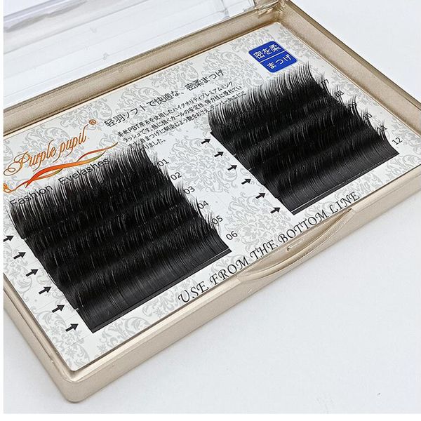 

yiowio makeup 0.15 air flat hair eye lashes extension eyelash bundles individual tapered style false eyelash extension supplies