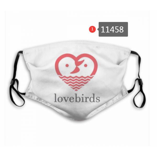 

whoelsale designer face mask filter 5 layer activated carbon filter waterproof breathable flower print mask m-shaped nose clip mask ab21