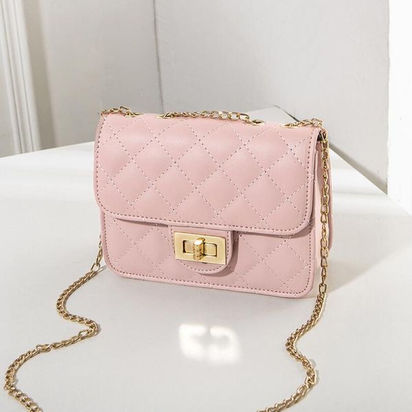 

women's bag embroidered thread lock chain small square handbag 2020 new single shoulder messenger bag