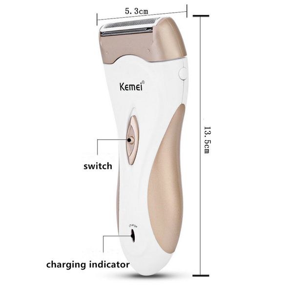 

2016 kemei 3518 electric epilator km 3518 body hair remover painless hair removal portable electric lady shaver rechargeable comecase lmrqh