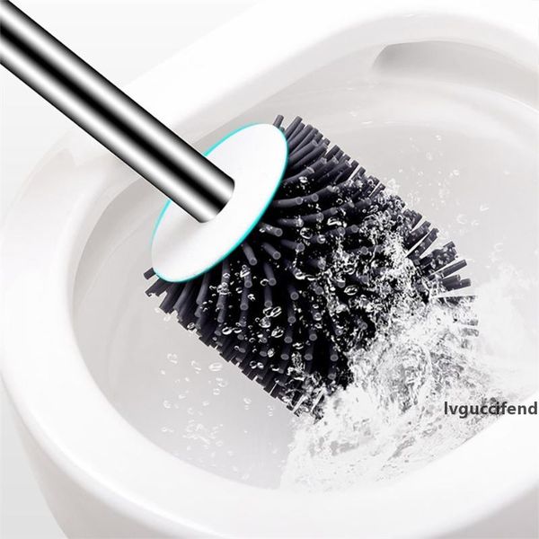 

bathroom toilet brush and holder set tpr brush wall-mounted toilet bowl cleaner