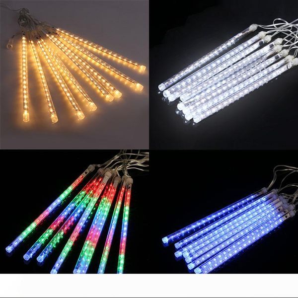 

connectable multi-color meteor tube meteor shower rain string led christmas light wedding party garden xmas string light outdoor zj0455