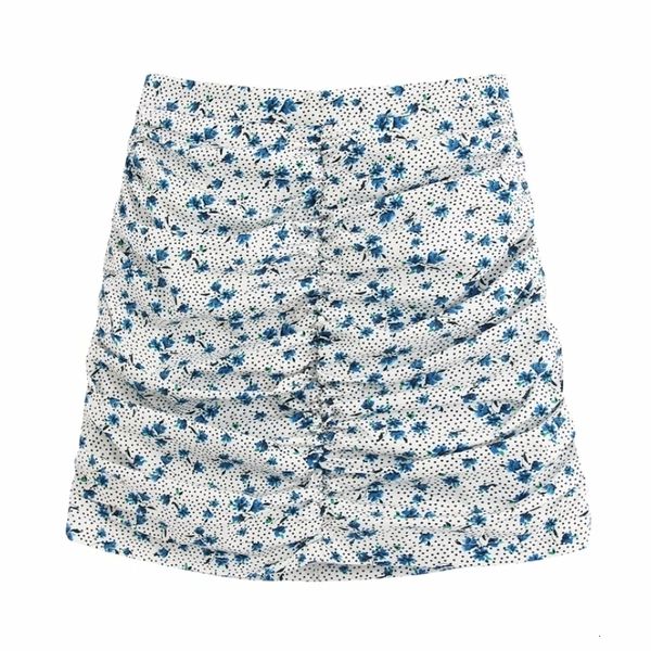 

flower printing women pleated mini skirt 2020 new fashion casual lady a line skirts p1575 drop shipping, Black